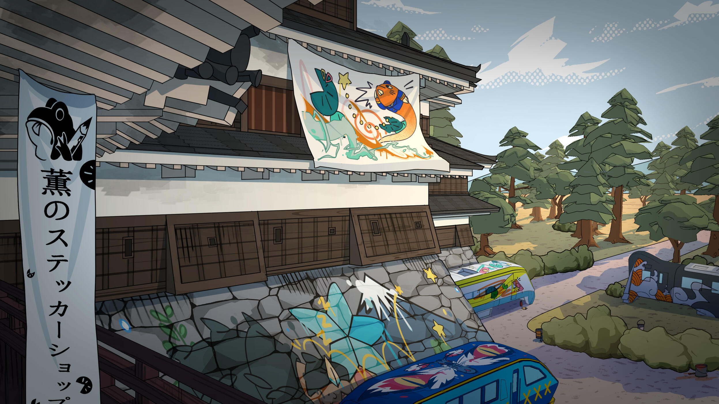 Castle Shop Backgrounds